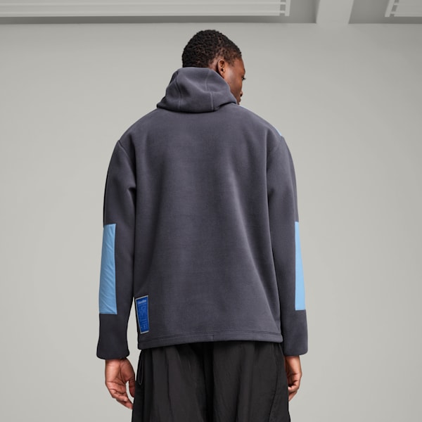 PUMA x LIBERAIDERS Balaclava Men's Relaxed Fit Hoodie, Galactic Gray, extralarge-IND