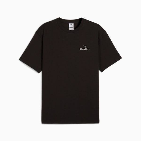 PUMA x LIBERAIDERS Men's Relaxed Fit Tee, PUMA Black, extralarge-IND