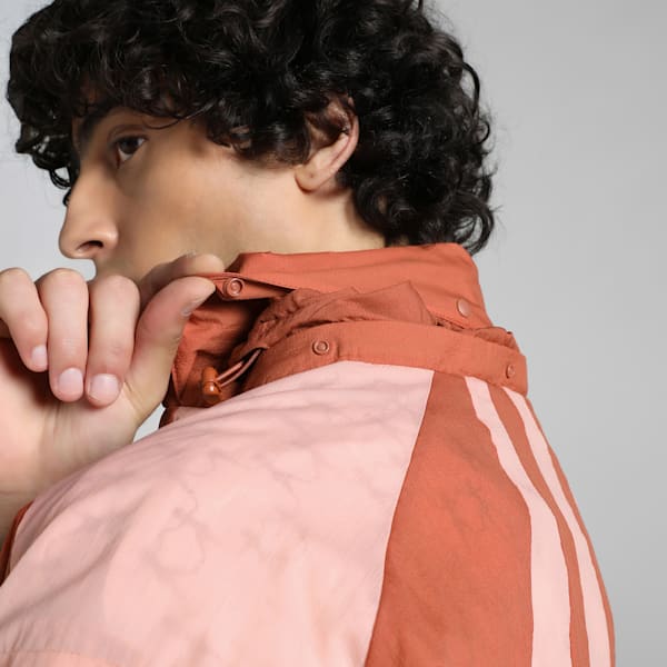 PUMA x KIDSUPER Men's Relaxed Fit Windbreaker, Pink Fruit, extralarge-IND