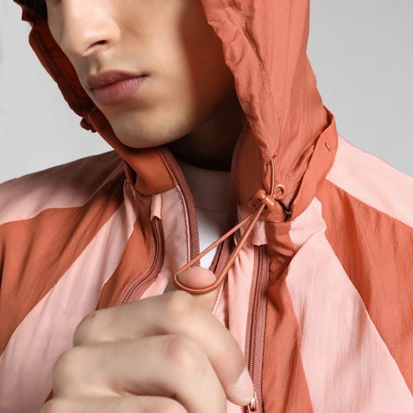 PUMA x KIDSUPER Men's Relaxed Fit Windbreaker, Pink Fruit, extralarge-IND