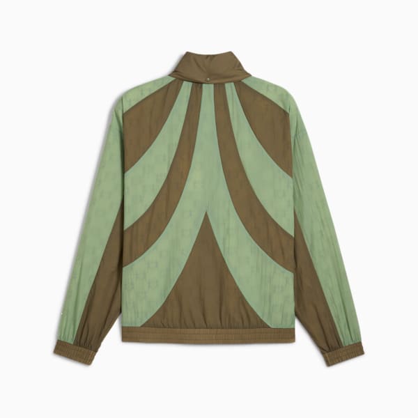 PUMA x KIDSUPER Men's Relaxed Fit Windbreaker, Dusty Green, extralarge-IND