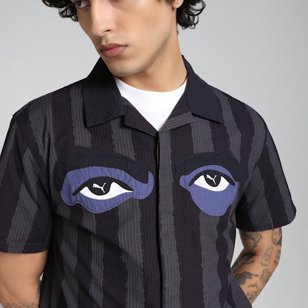 PUMA x KIDSUPER Relaxed Fit Shirt, New Navy, extralarge-IND
