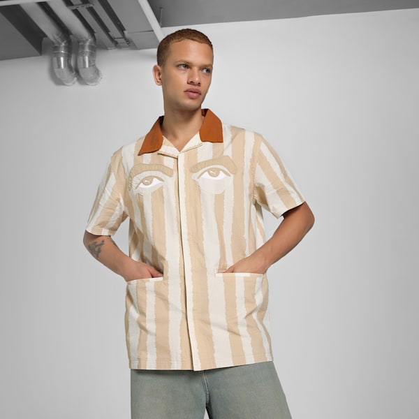 PUMA x KIDSUPER Relaxed Fit Shirt, Alpine Snow, extralarge-IND