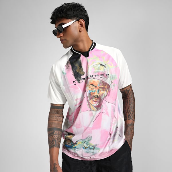 PUMA x KIDSUPER Graphic Men's Oversized Jersey, Warm White, extralarge-IND