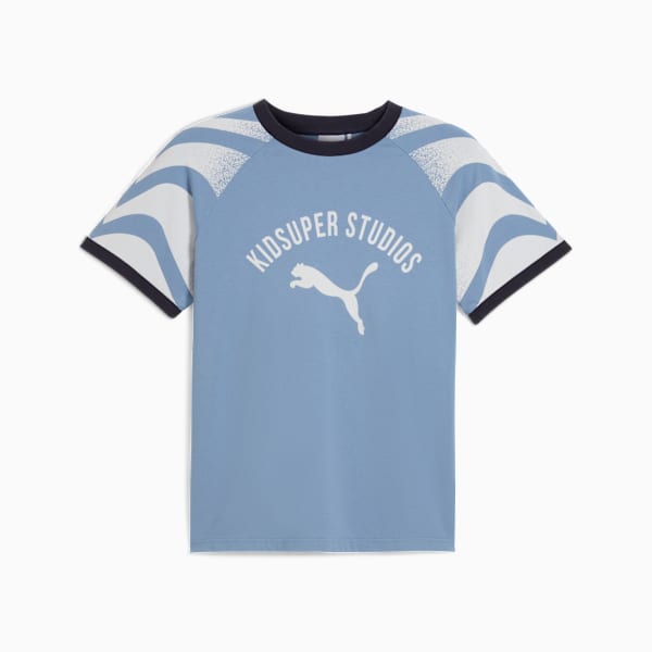 メンズ PUMA x KIDSUPER STUDIOS リンガー 半袖 Tシャツ, Cool Blue, extralarge-JPN
