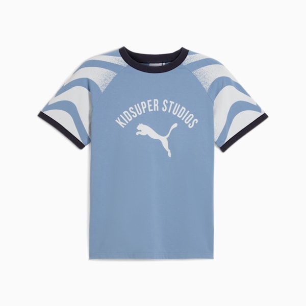 ユニセックス PUMA x KIDSUPER STUDIOS リンガー 半袖 Tシャツ, Cool Blue, extralarge-JPN