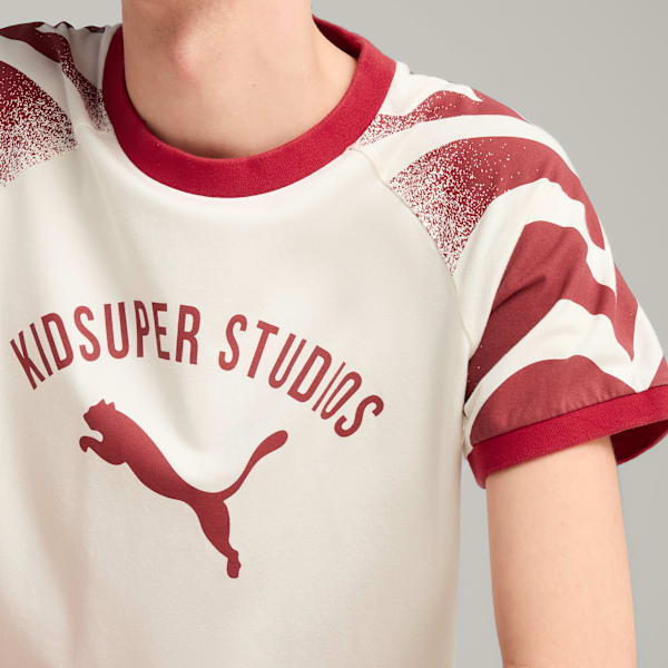 PUMA x KIDSUPER Men's Ringer Tee, Warm White, extralarge-IND