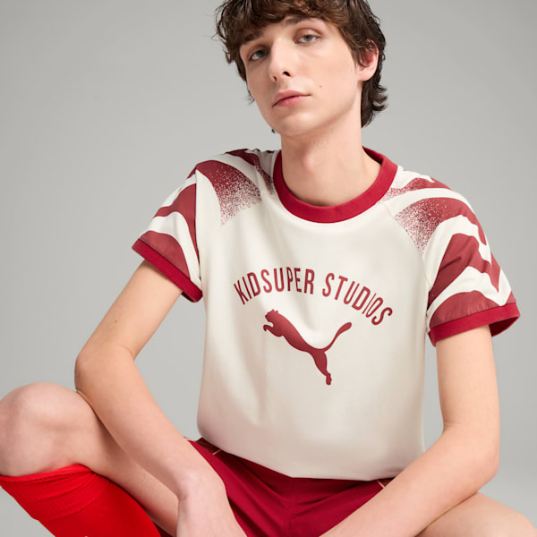 PUMA x KIDSUPER Ringer Tee Men, Warm White, extralarge