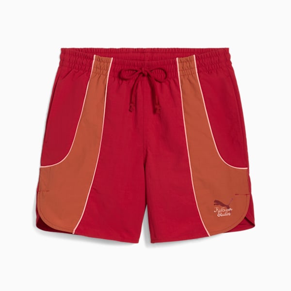 PUMA x KIDSUPER Relaxed Fit Shorts, Dark Crimson, extralarge-IND