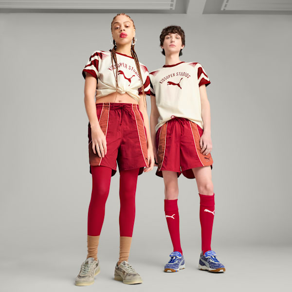 PUMA x KIDSUPER Water-Repellent Shorts, Dark Crimson, extralarge-IND