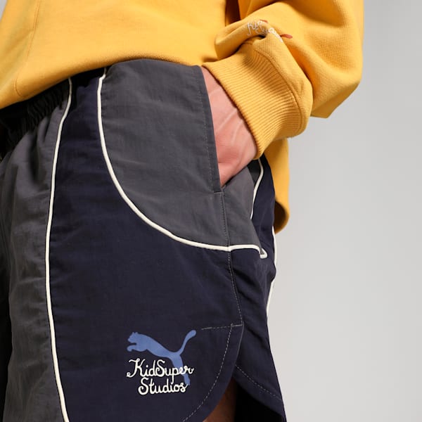 PUMA x KIDSUPER Relaxed Fit Shorts, Dark Coal, extralarge-IND