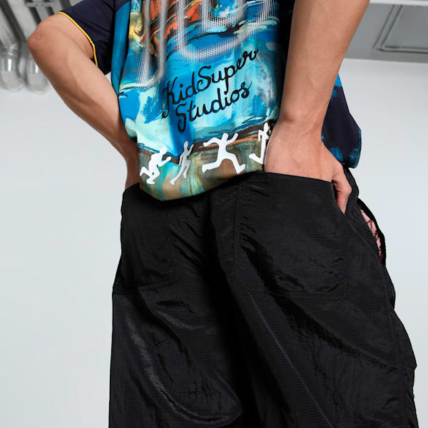 PUMA x KIDSUPER Men's Oversized Pants, PUMA Black, extralarge-IND