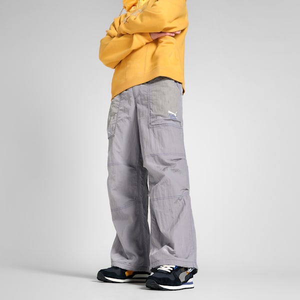 PUMA x KIDSUPER Men's Oversized Pants, Gray Fog, extralarge-IND