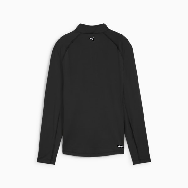 YOU-V Solid Quarter-Zip Golf Top Women, PUMA Black, extralarge-GBR