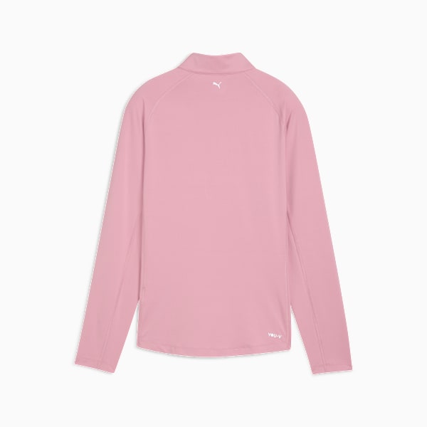 YOU-V Solid Quarter-Zip Golf Top Women, Poised Pink, extralarge-GBR