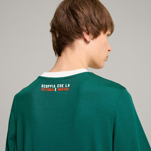 ユニセックス PUMA x SEパルメイラス リンガー 半袖 Tシャツ, Malachite, extralarge-JPN