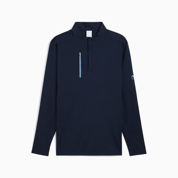 PUMA x ARNOLD PALMER CLOUDSPUN Tech Quarter-Zip Top Men, Deep Navy, extralarge-GBR