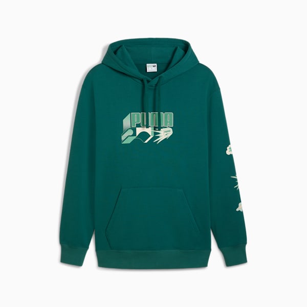 CLASSICS Brand Love Hoodie Men, Cold Green, extralarge