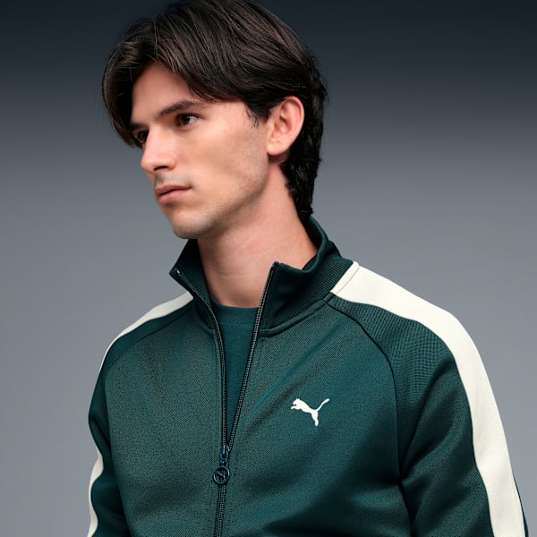 T7 ALWAYS ON Men's Track Jacket, Green Terrain-Alpine Snow, extralarge-IND