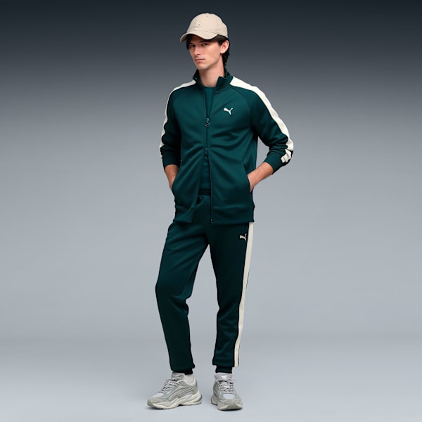 T7 ALWAYS ON Men's Track Jacket, Green Terrain-Alpine Snow, extralarge-IND