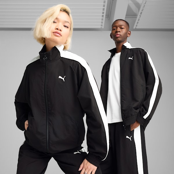 T7 Oversized Unisex Track Jacket, PUMA Black, extralarge-IND