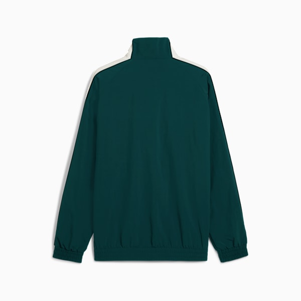 T7 Men's Oversized Track Jacket, Green Terrain, extralarge