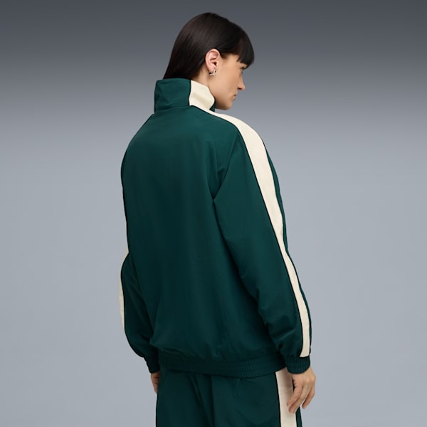 T7 Men's Oversized Track Jacket, Green Terrain, extralarge