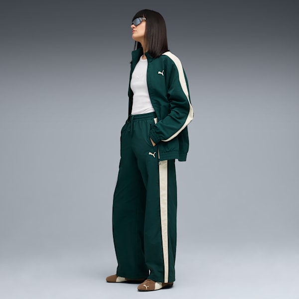 T7 Men's Oversized Track Jacket, Green Terrain, extralarge
