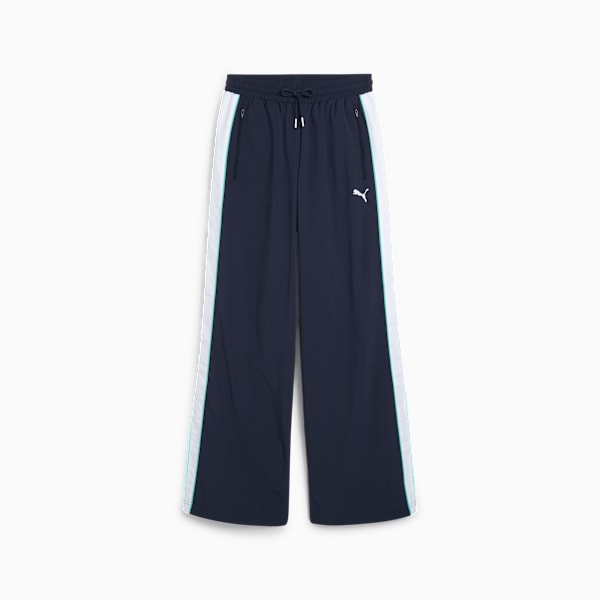 T7 Oversized Unisex Track Pants, New Navy, extralarge-IND