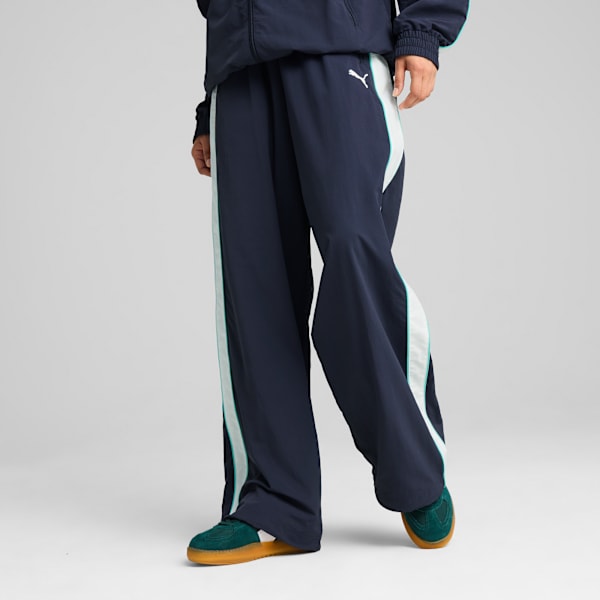 T7 Oversized Unisex Track Pants, New Navy, extralarge-IND