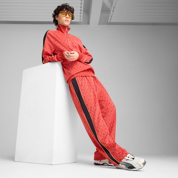 Road To Unity Men's Track Jacket, Red Fire-AOP, extralarge-IND