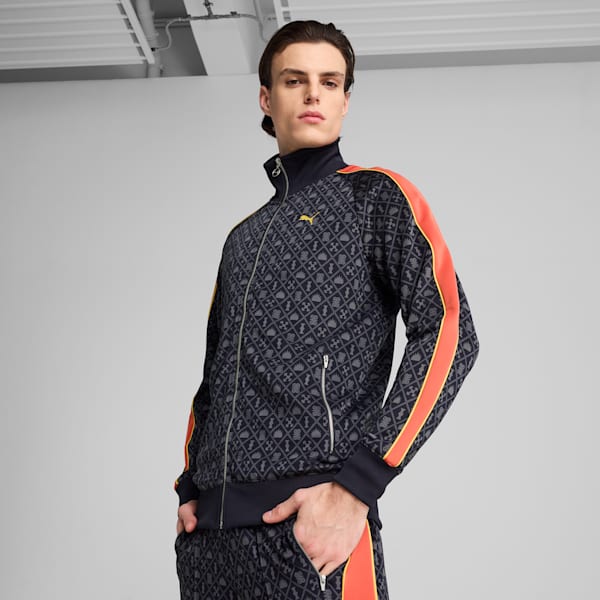 Veste de course ROAD TO UNITY T7 Homme, New Navy-AOP, extralarge