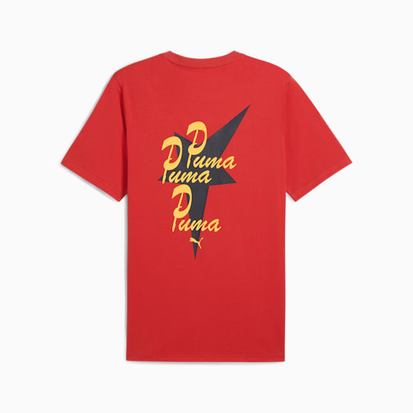 ROAD TO UNITY Men's Graphic Tee, Red Fire, extralarge
