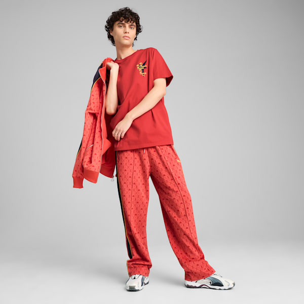 ROAD TO UNITY Men's Graphic Tee, Red Fire, extralarge