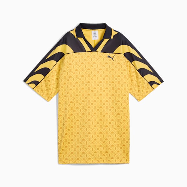 Maillot de soccer décontracté ROAD TO UNITY Homme, Sunny Yellow, extralarge