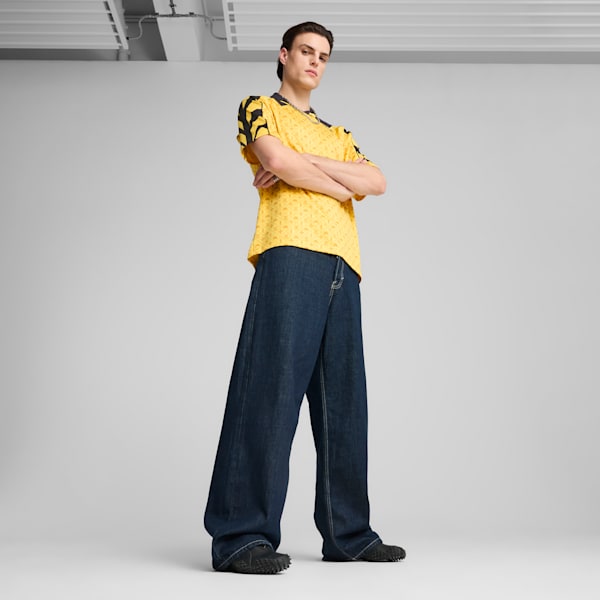 ROAD TO UNITY Men's Relaxed Soccer Jersey, Sunny Yellow, extralarge