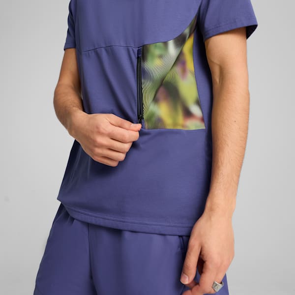 HOOPS x PUMATECH Men's Graphic Tee, Blue Crystal, extralarge
