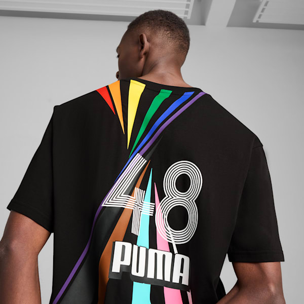 EQUAL LOVE CONFEDERATION Relaxed Graphic Tee, PUMA Black, extralarge