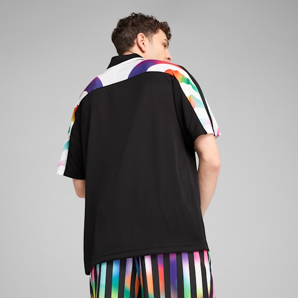 EQUAL LOVE CONFEDERATION Football Jersey, PUMA Black-AOP, extralarge-IND