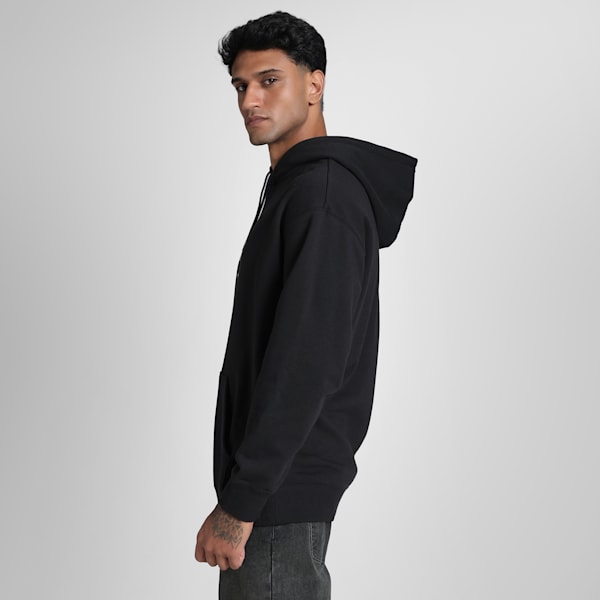 EQUAL LOVE CONFEDERATION Relaxed Fit Graphic Hoodie, PUMA Black, extralarge-IND