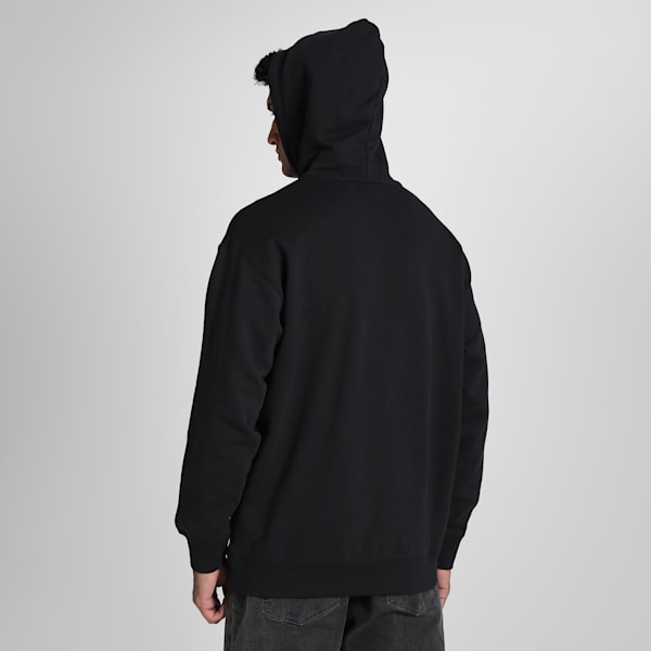 EQUAL LOVE CONFEDERATION Relaxed Fit Graphic Hoodie, PUMA Black, extralarge-IND