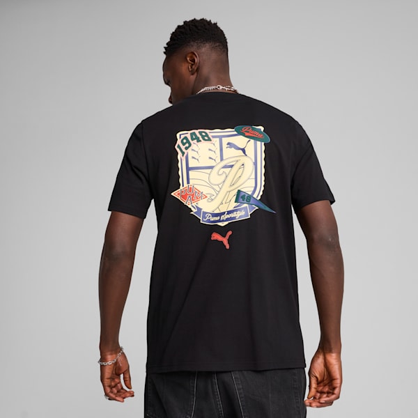 SPORTS LEGACY Graphic Men's Tee, PUMA Black, extralarge-IND