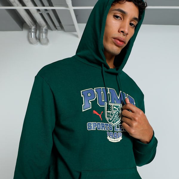 SPORTS LEGACY Graphic Men's Hoodie, Dark Myrtle, extralarge-IND