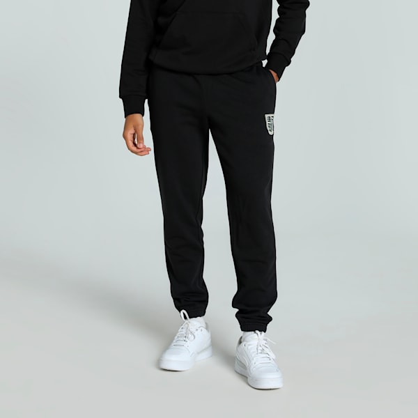 SPORTS LEGACY Graphic Men's Sweat Pants, PUMA Black, extralarge-IND