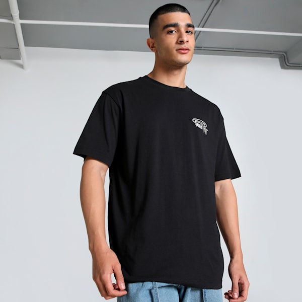GRAPHICS Drive-In Men's Relaxed Fit Tee, PUMA Black, extralarge-IND