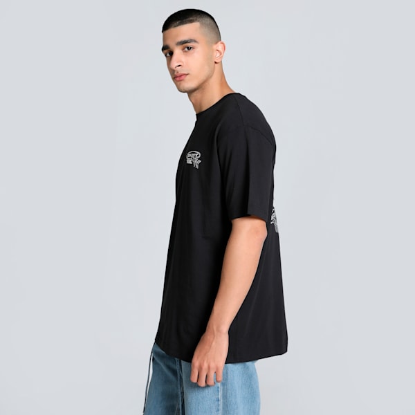 GRAPHICS Drive-In Men's Relaxed Fit Tee, PUMA Black, extralarge-IND