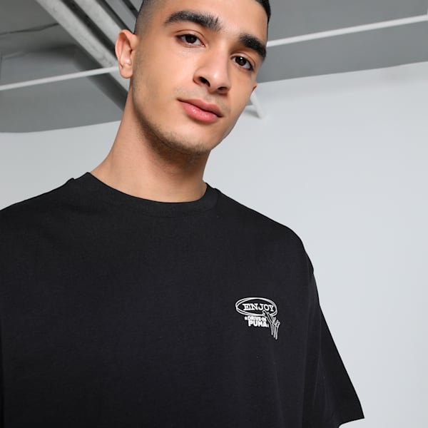 GRAPHICS Drive-In Men's Relaxed Fit Tee, PUMA Black, extralarge-IND