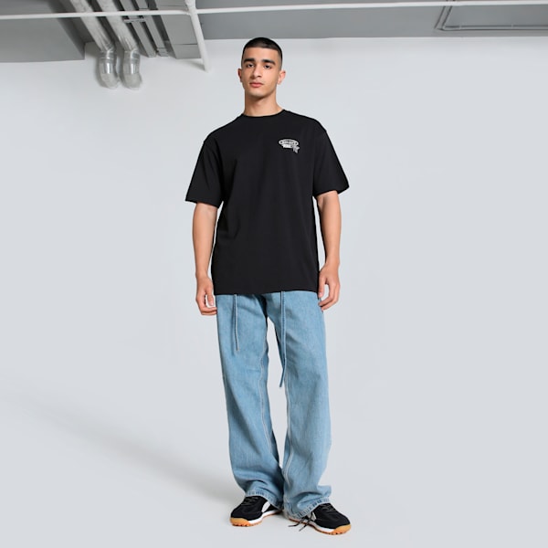 GRAPHICS Drive-In Men's Relaxed Fit Tee, PUMA Black, extralarge-IND