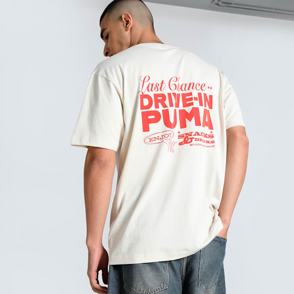 GRAPHICS Drive-In Men's Relaxed Fit Tee, Alpine Snow, extralarge-IND