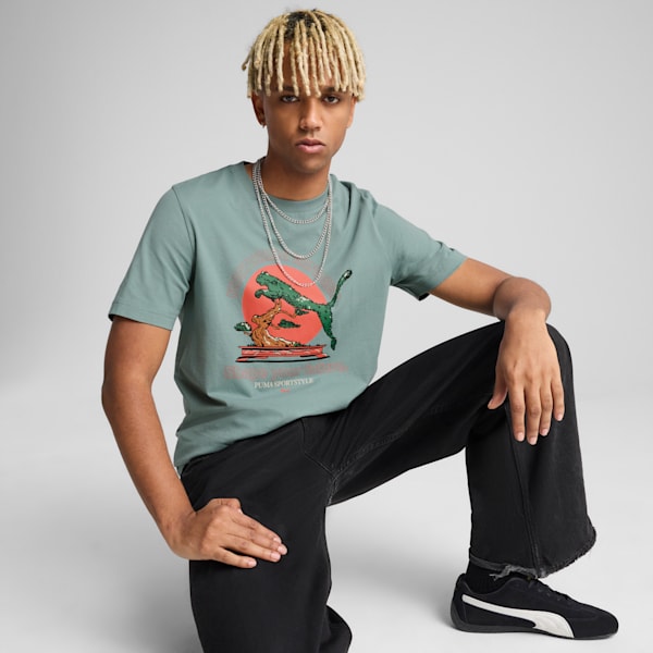 GRAPHICS Bonsai Men's Tee, Green Moon, extralarge